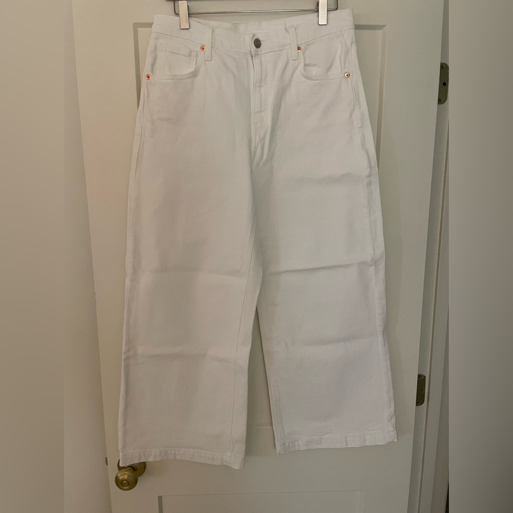 GAP High Rise Stride Ankle Wide Leg Jean, Size 30